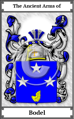 Bodel Family Crest Download (JPG)  Book Plated - 150 DPI