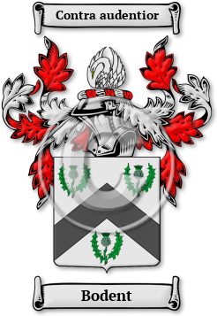 Bodent Family Crest Download (jpg) Legacy Series - 150 DPI