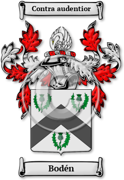 Bodén Family Crest Download (JPG) Legacy Series - 600 DPI