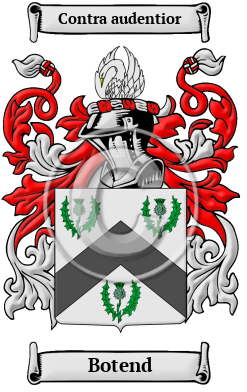 Botend Family Crest/Coat of Arms