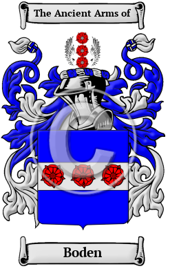 Boden Family Crest Download (JPG) Heritage Series - 600 DPI