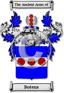 Botens Family Crest Download (jpg) Legacy Series - 150 DPI