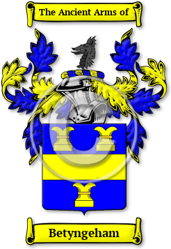 Betyngeham Family Crest Download (jpg) Legacy Series - 150 DPI
