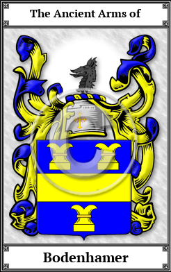 Bodenhamer Family Crest Download (JPG)  Book Plated - 150 DPI