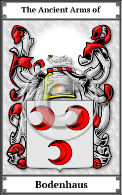 Bodenhaus Family Crest Download (JPG)  Book Plated - 150 DPI