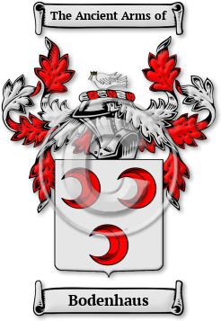 Bodenhaus Family Crest Download (jpg) Legacy Series - 150 DPI
