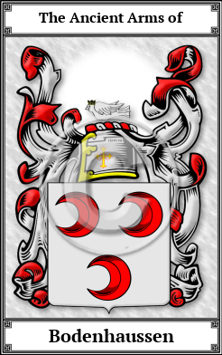 Bodenhaussen Family Crest Download (JPG)  Book Plated - 150 DPI