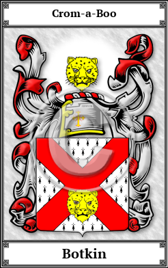 Botkin Family Crest Download (JPG) Book Plated - 600 DPI