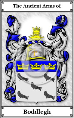 Boddlegh Family Crest Download (JPG)  Book Plated - 150 DPI