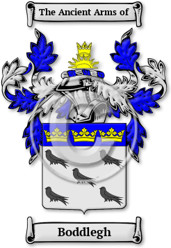 Boddlegh Family Crest Download (jpg) Legacy Series - 150 DPI