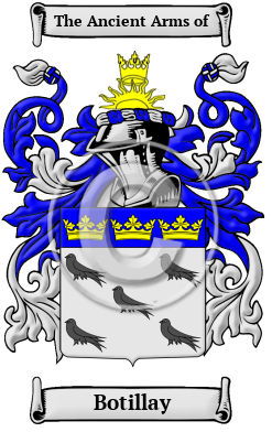 Botillay Family Crest/Coat of Arms