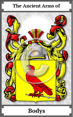 Bodys Family Crest Download (JPG)  Book Plated - 150 DPI