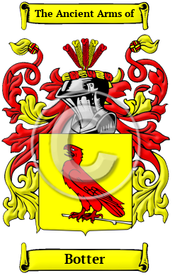 Botter Family Crest Download (JPG) Heritage Series - 600 DPI