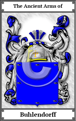 Buhlendorff Family Crest Download (JPG)  Book Plated - 150 DPI