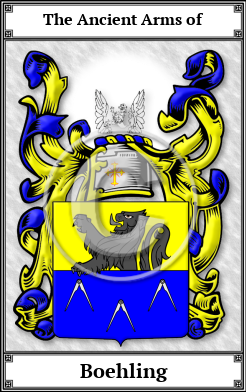 Boehling Family Crest Download (JPG)  Book Plated - 150 DPI