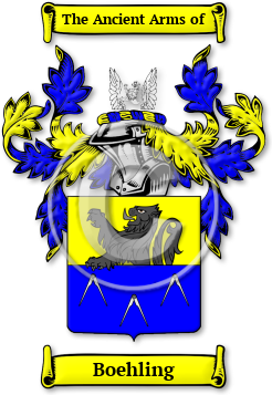 Boehling Family Crest Download (jpg) Legacy Series - 150 DPI