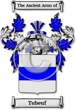 Tubeuf Family Crest Download (jpg) Legacy Series - 150 DPI
