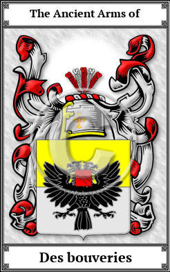 Des bouveries Family Crest Download (JPG)  Book Plated - 150 DPI