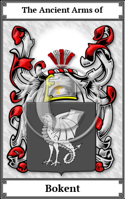 Bokent Family Crest Download (JPG) Book Plated - 600 DPI