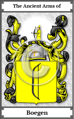 Boegen Family Crest Download (JPG) Book Plated - 600 DPI