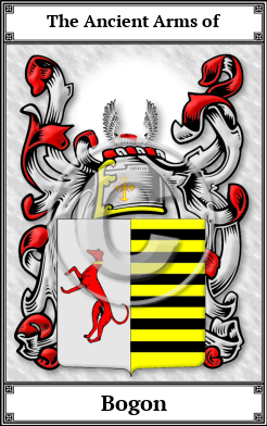 Bogon Family Crest Download (JPG) Book Plated - 600 DPI