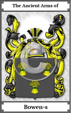 Bowen-s Family Crest Download (JPG)  Book Plated - 150 DPI