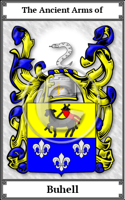 Buhell Family Crest Download (JPG)  Book Plated - 150 DPI