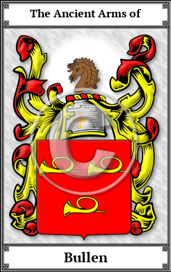 Bullen Family Crest Download (JPG)  Book Plated - 150 DPI