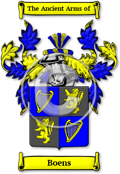 Boens Family Crest Download (JPG) Legacy Series - 600 DPI