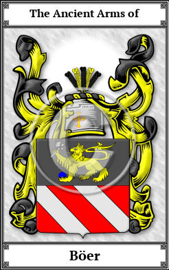 Böer Family Crest Download (JPG)  Book Plated - 150 DPI