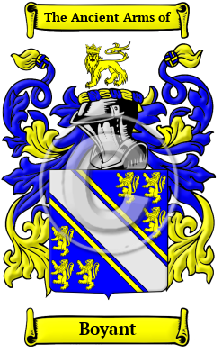 Boyant Family Crest/Coat of Arms