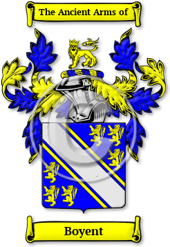 Boyent Family Crest Download (jpg) Legacy Series - 150 DPI