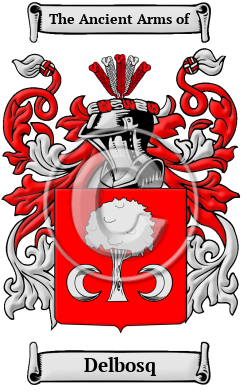 Delbosq Family Crest/Coat of Arms