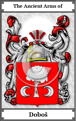 Doboš Family Crest Download (JPG)  Book Plated - 150 DPI