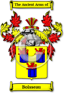 Boisseau Family Crest Download (jpg) Legacy Series - 150 DPI
