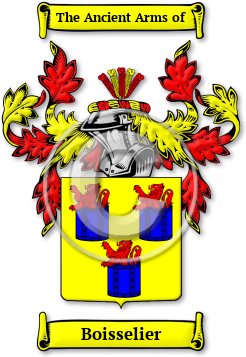 Boisselier Family Crest Download (JPG) Legacy Series - 600 DPI