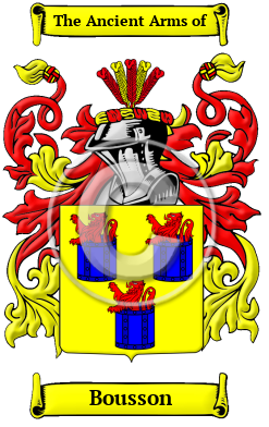 Bousson Family Crest Download (JPG) Heritage Series - 600 DPI