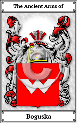 Boguska Family Crest Download (JPG)  Book Plated - 150 DPI
