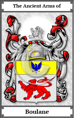 Boulane Family Crest Download (JPG)  Book Plated - 150 DPI