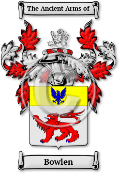 Bowlen Family Crest Download (jpg) Legacy Series - 150 DPI