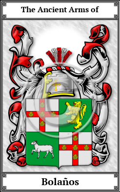 Bolaños Family Crest Download (JPG)  Book Plated - 150 DPI