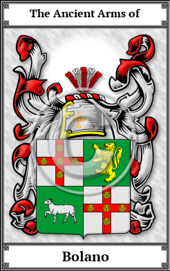 Bolano Family Crest Download (JPG)  Book Plated - 150 DPI