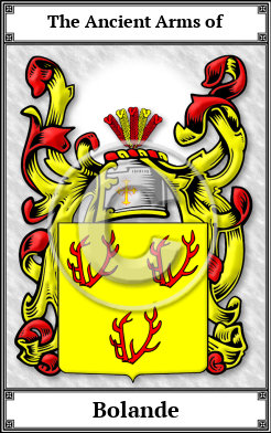 Bolande Family Crest Download (JPG)  Book Plated - 150 DPI
