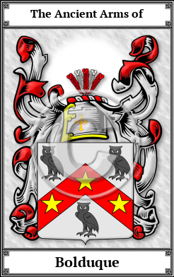 Bolduque Family Crest Download (JPG)  Book Plated - 150 DPI