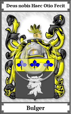 Bulger Family Crest Download (JPG) Book Plated - 600 DPI