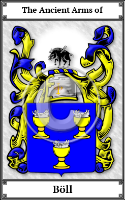 Böll Family Crest Download (JPG)  Book Plated - 150 DPI