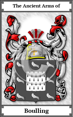 Boulling Family Crest Download (JPG)  Book Plated - 150 DPI