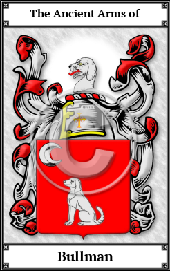 Bullman Family Crest Download (JPG)  Book Plated - 150 DPI