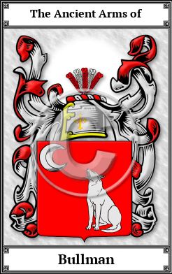 Bullman Family Crest Download (JPG)  Book Plated - 150 DPI
