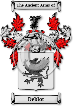 Deblot Family Crest Download (JPG) Legacy Series - 600 DPI